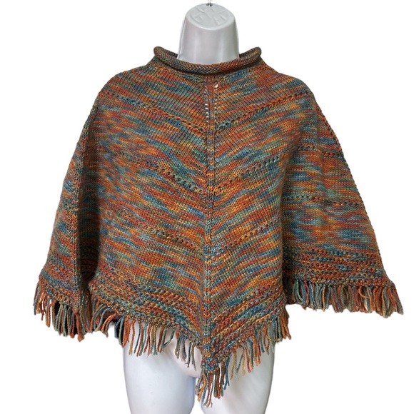 Poncho wool blend - Picture 1 of 6
